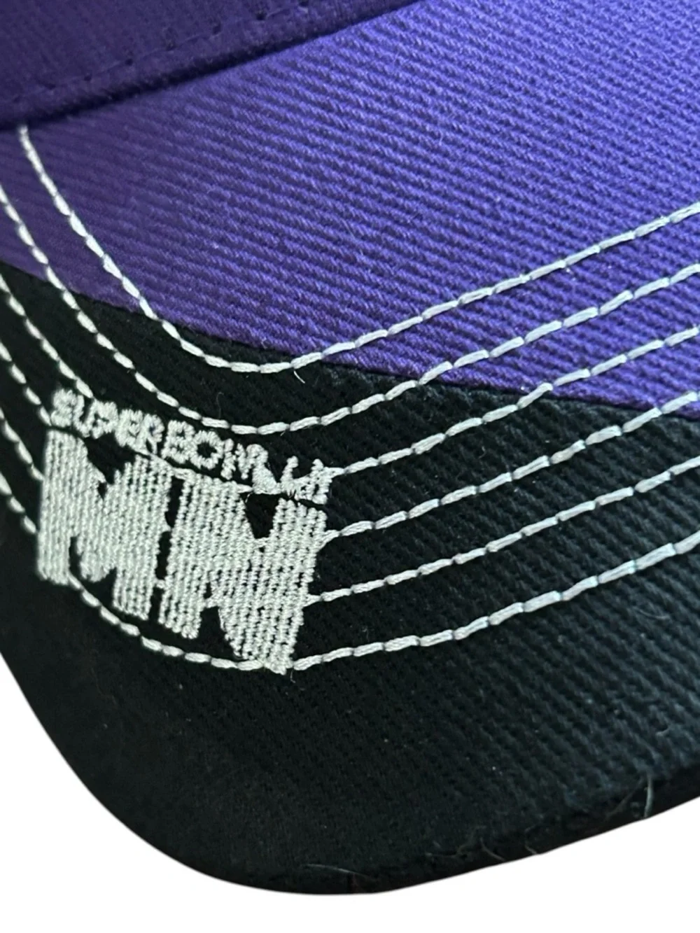 Super Bowl LII Hat Purple Black NFL Team‎ Apparel Adjustable Cap Eagles Patriots